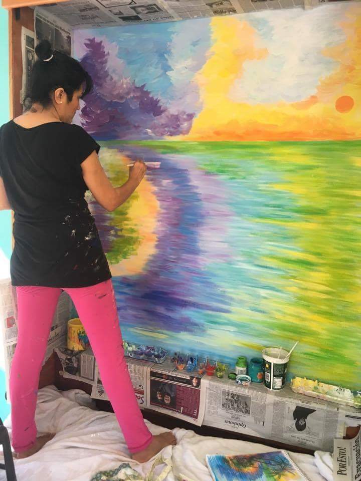 New mural art project private art collector in chelem,yucatan octubre&nbsp;2016