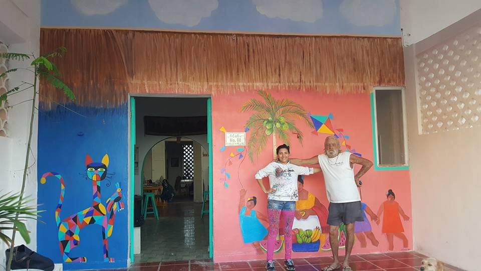 Mural project in Progreso ,yucatan 
