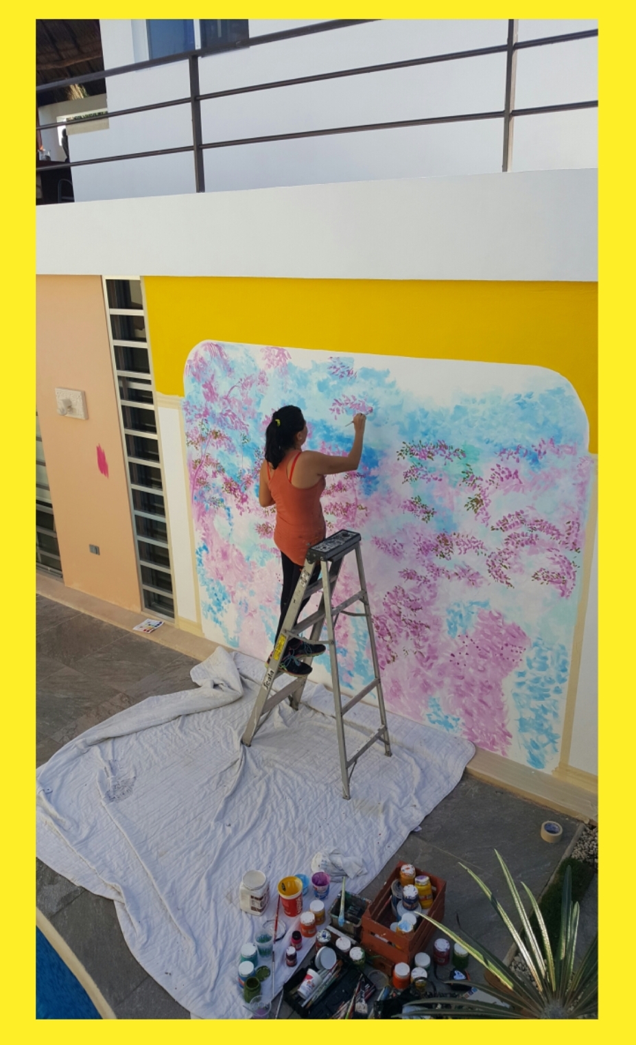 Mural Project private art collector Progreso,yuc. December&nbsp;2016