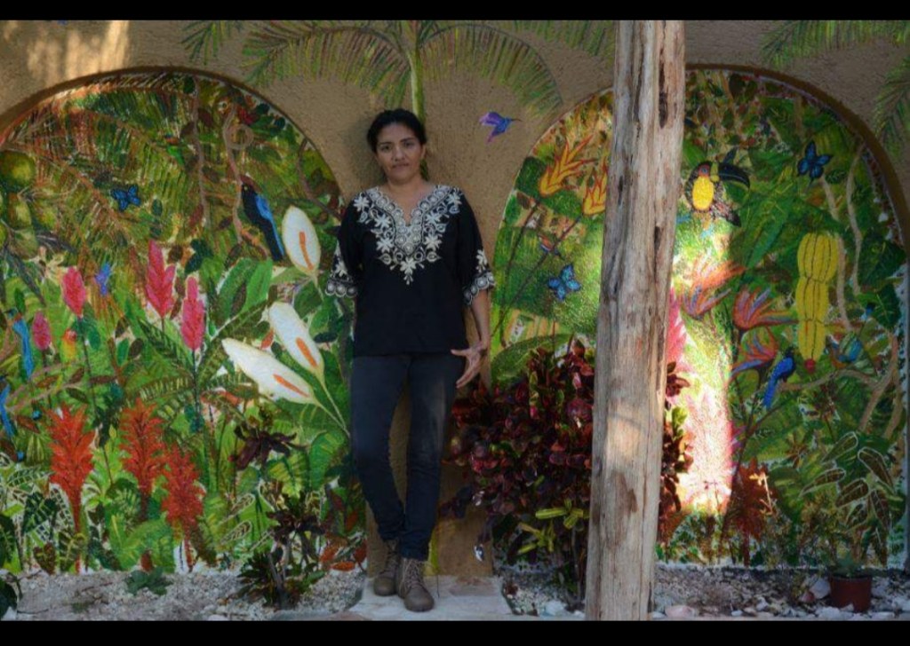 Mural project december 2016 chelem , Sherry Dames & Gina McCall 