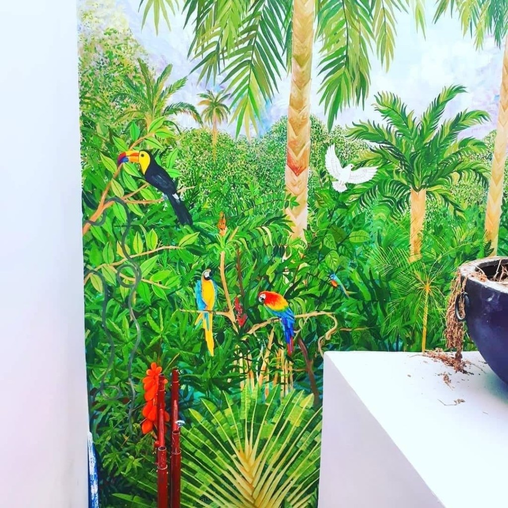 MURAL JUNGLE ,rOSY PERAZA-2018-PRIVATE ART COLLECTOR-MERIDA,YUCATAN